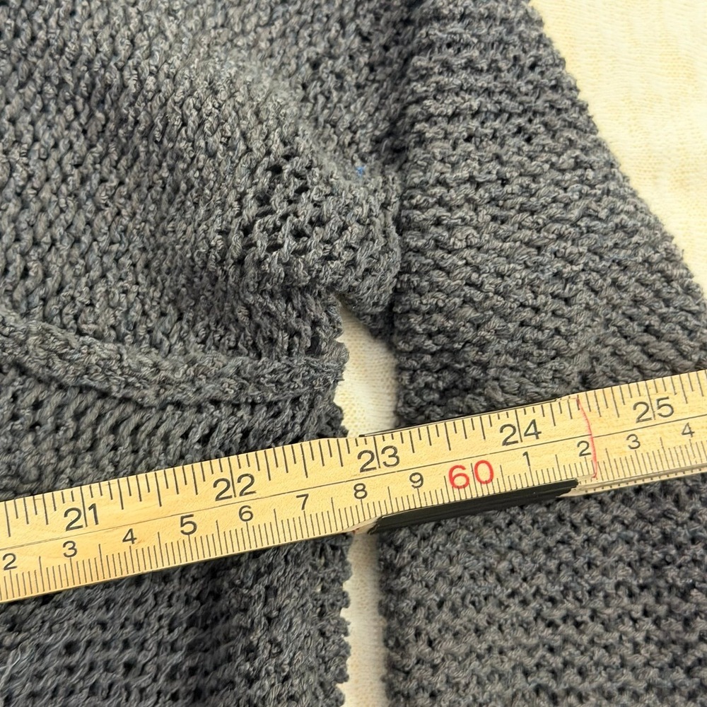 Free People Open‎ Knit Sweater Slouchy Back Strap Pullover Boho Small Green - Picture 4 of 6